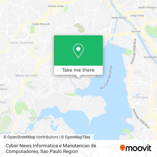 Mapa Cyber News Informatica e Manutencao de Computadores