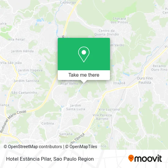 Hotel Estância Pilar map
