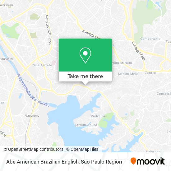 Mapa Abe American Brazilian English