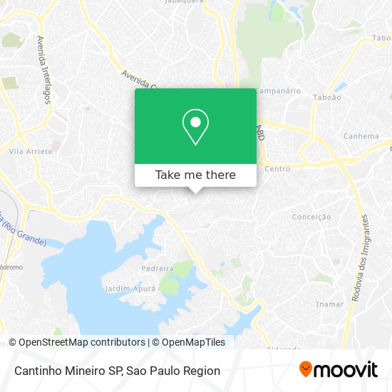 Cantinho Mineiro SP map