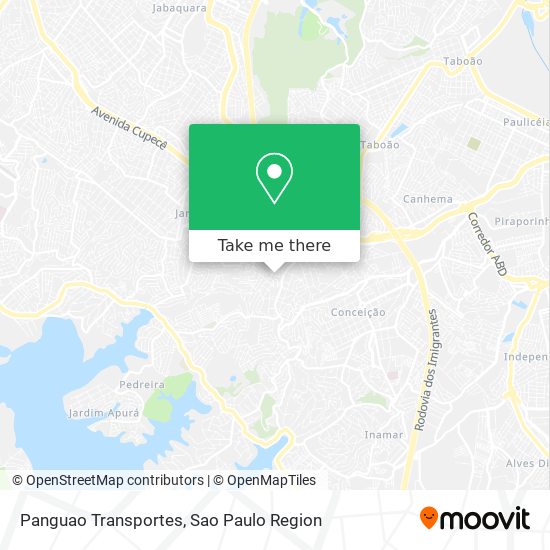 Panguao Transportes map