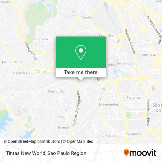 Tintas New World map