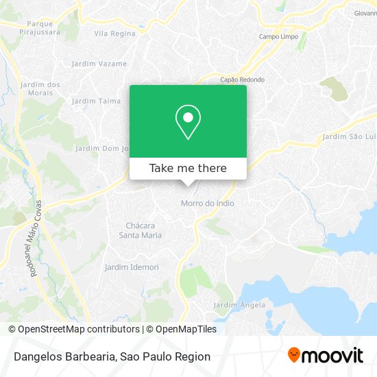 Mapa Dangelos Barbearia