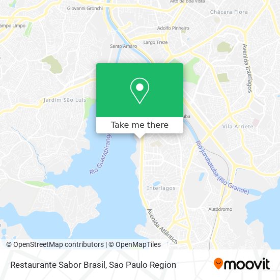 Mapa Restaurante Sabor Brasil