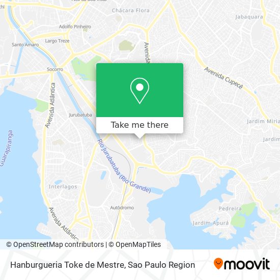 Mapa Hanburgueria Toke de Mestre