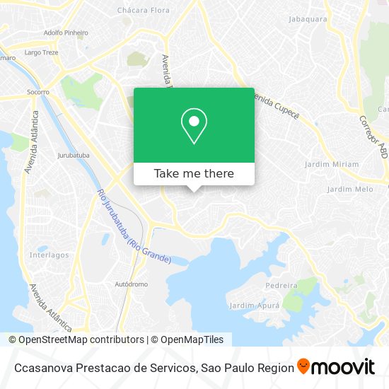 Mapa Ccasanova Prestacao de Servicos