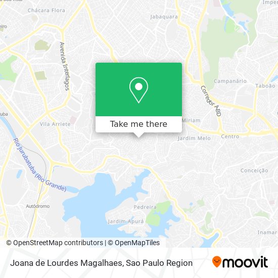 Joana de Lourdes Magalhaes map