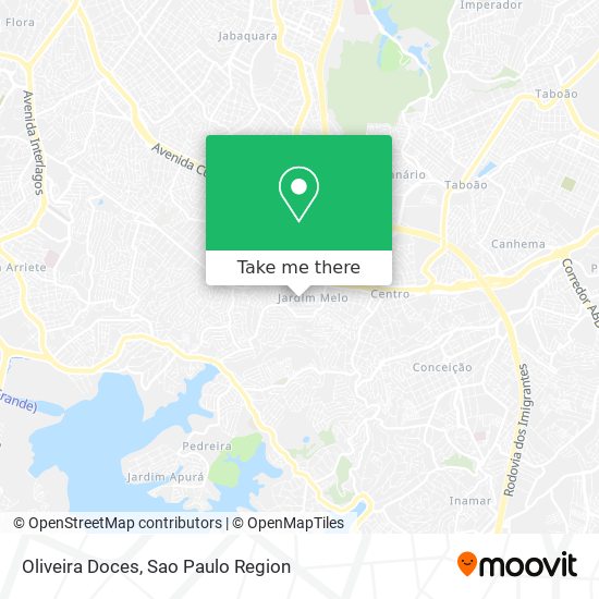 Mapa Oliveira Doces