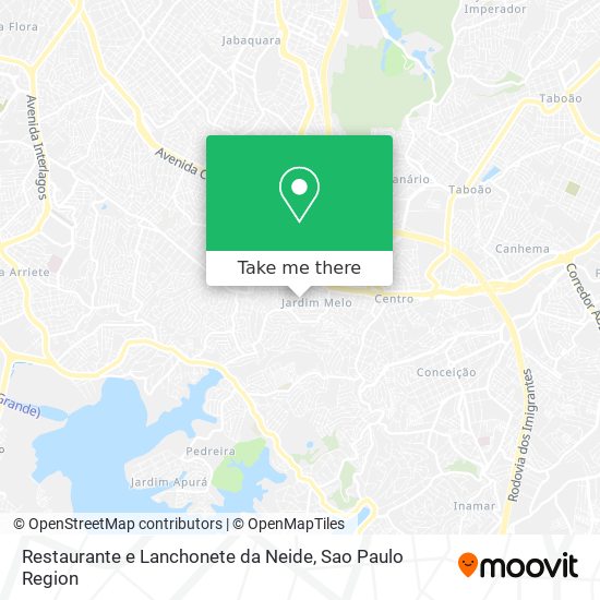 Restaurante e Lanchonete da Neide map