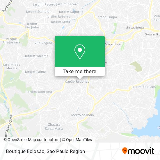 Boutique Eclosão map