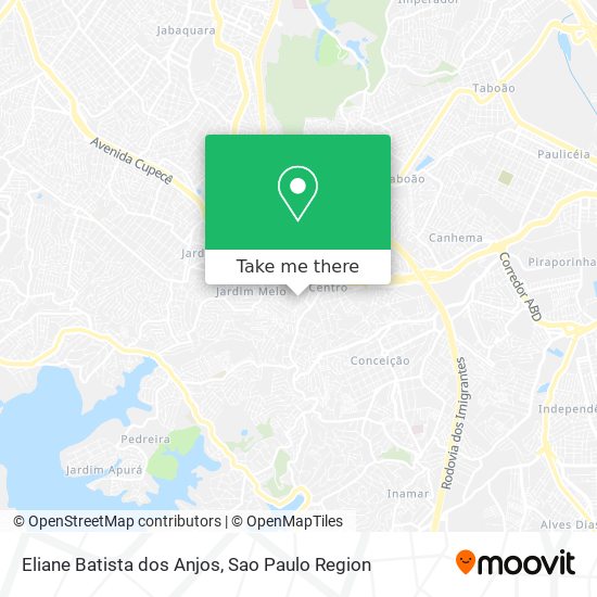 Eliane Batista dos Anjos map