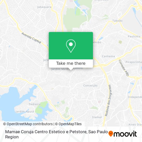 Mamae Coruja Centro Estetico e Petstore map