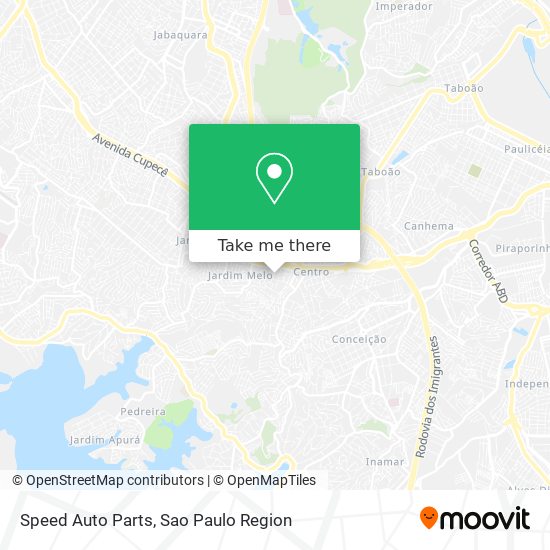 Mapa Speed Auto Parts