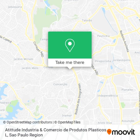 Atittude Industria & Comercio de Produtos Plasticos L map