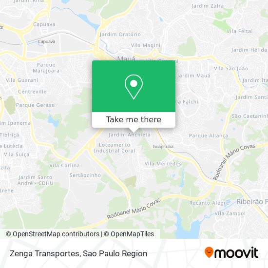 Mapa Zenga Transportes