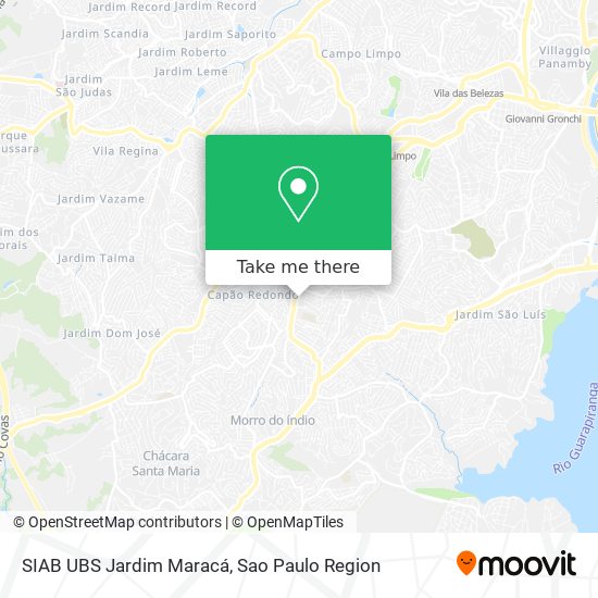 SIAB UBS Jardim Maracá map