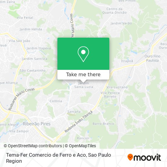 Tema-Fer Comercio de Ferro e Aco map