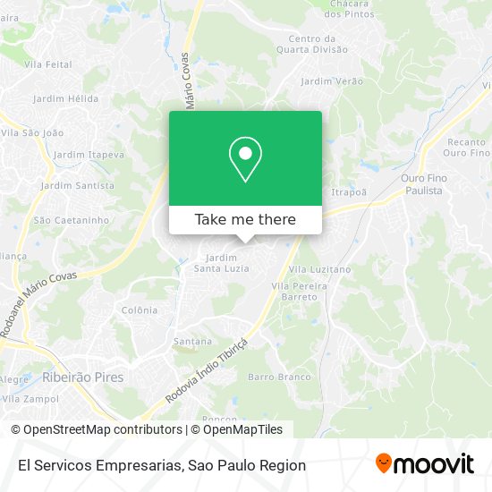 El Servicos Empresarias map