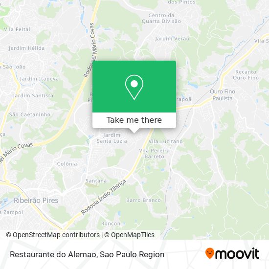 Mapa Restaurante do Alemao