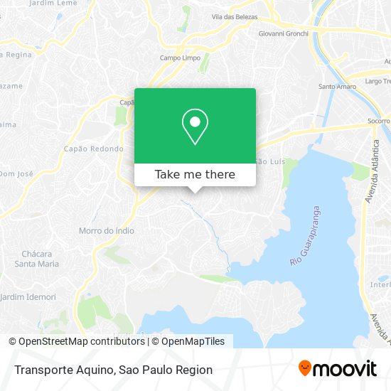 Transporte Aquino map