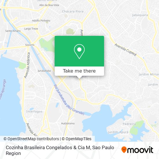 Cozinha Brasileira Congelados & Cia M map