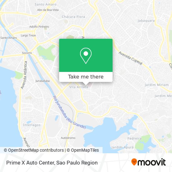 Mapa Prime X Auto Center