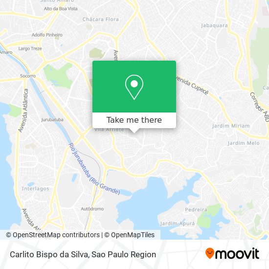 Mapa Carlito Bispo da Silva