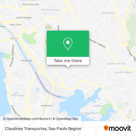 Claudiney Transportes map