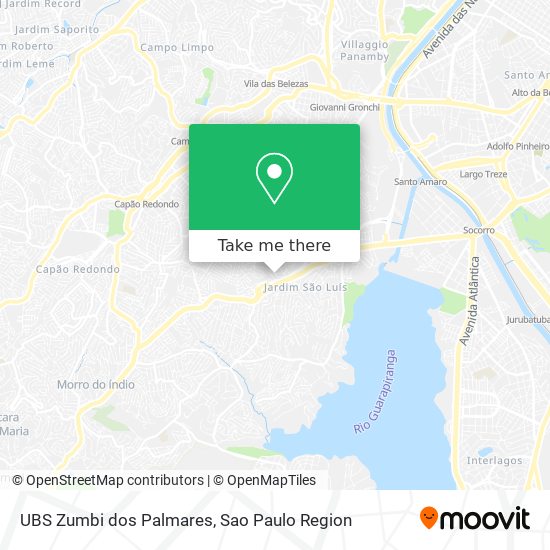 UBS Zumbi dos Palmares map