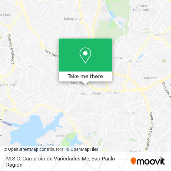 Mapa M.S.C. Comercio de Variedades Me