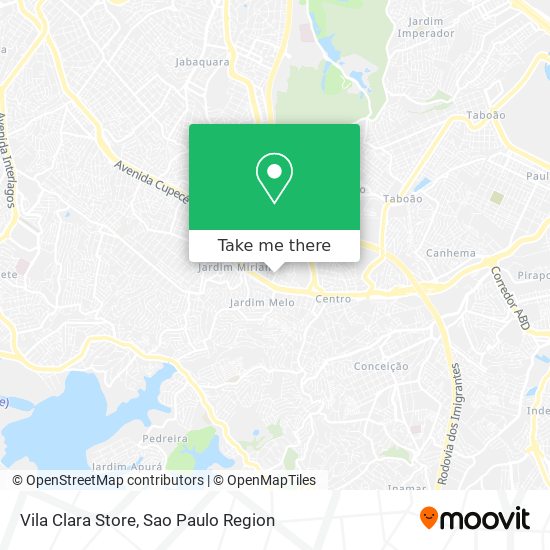 Vila Clara Store map