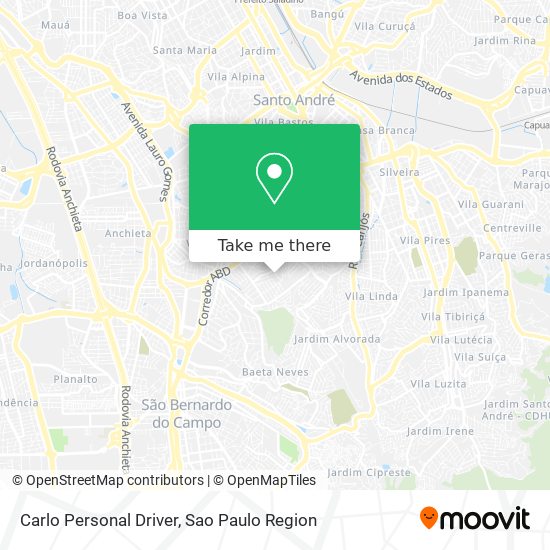 Carlo Personal Driver map