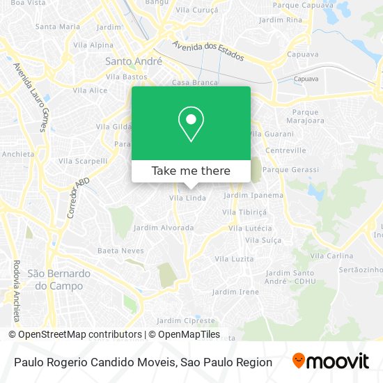 Paulo Rogerio Candido Moveis map