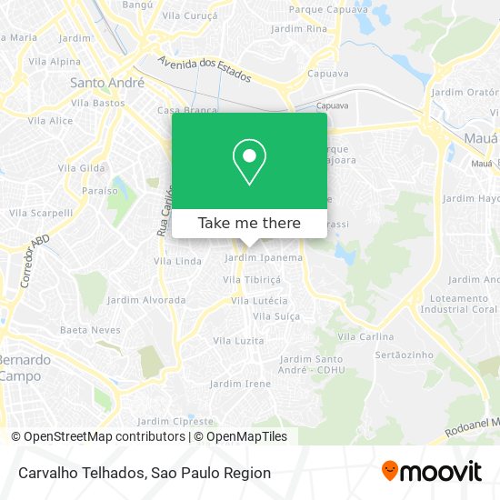 Carvalho Telhados map