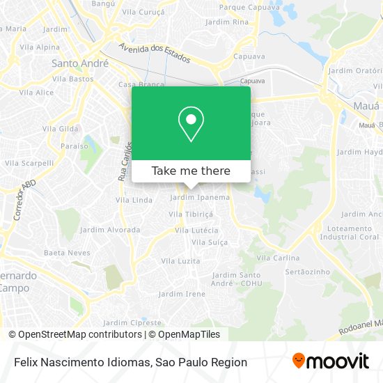 Felix Nascimento Idiomas map