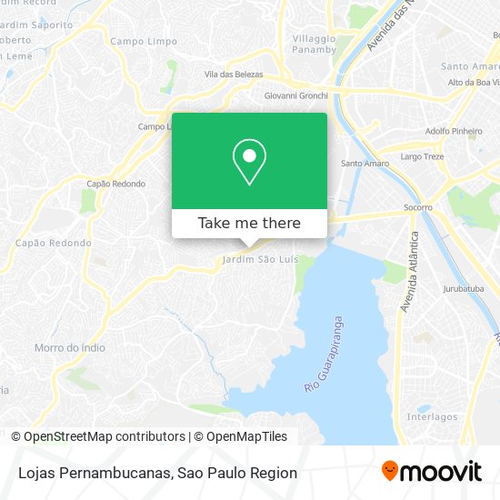 Lojas Pernambucanas map