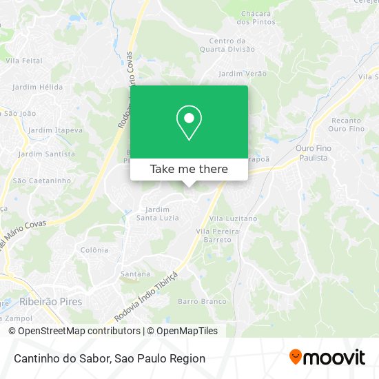 Mapa Cantinho do Sabor