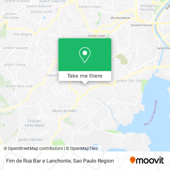 Mapa Fim de Rua Bar e Lanchonte