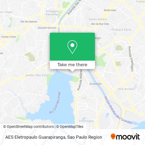 Mapa AES Eletropaulo Guarapiranga