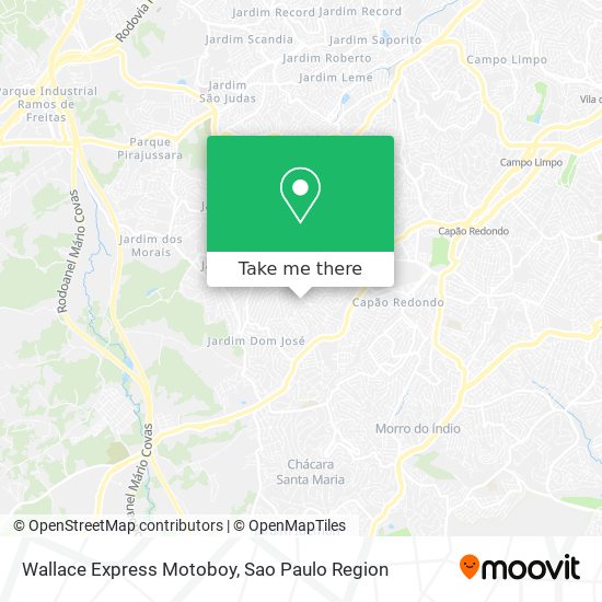 Mapa Wallace Express Motoboy