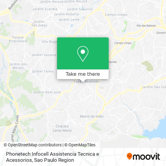 Phonetech Infocell Assistencia Tecnica e Acessorios map