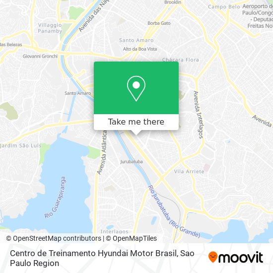 Mapa Centro de Treinamento Hyundai Motor Brasil