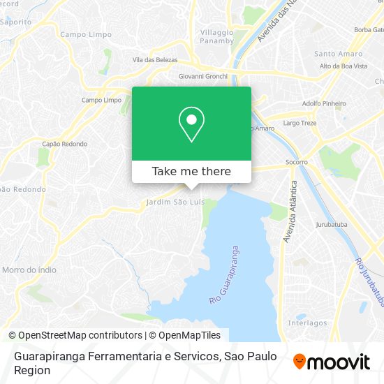 Mapa Guarapiranga Ferramentaria e Servicos