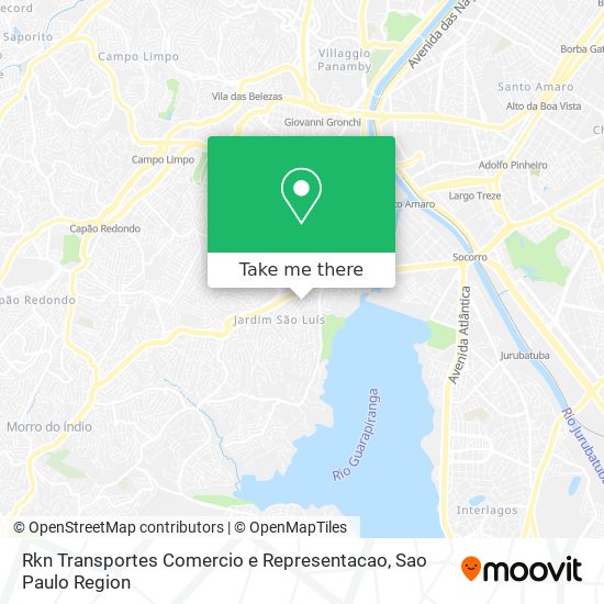 Rkn Transportes Comercio e Representacao map