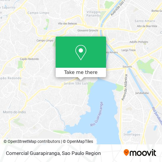 Comercial Guarapiranga map