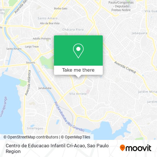 Mapa Centro de Educacao Infantil Cri-Acao
