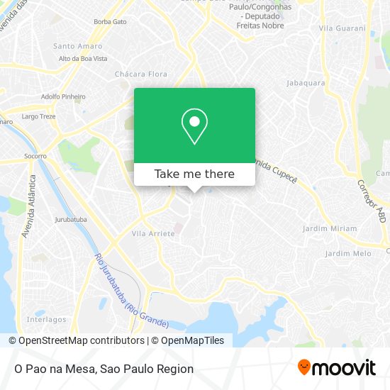 O Pao na Mesa map