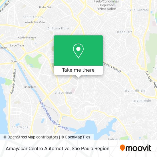 Mapa Amayacar Centro Automotivo