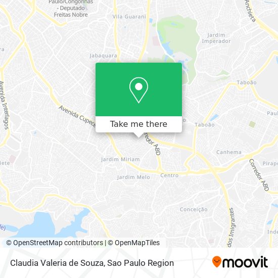 Claudia Valeria de Souza map