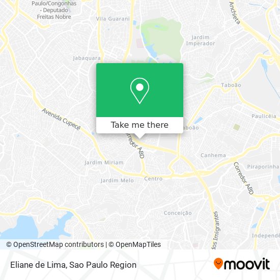 Mapa Eliane de Lima